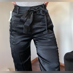 Black Silk Pants